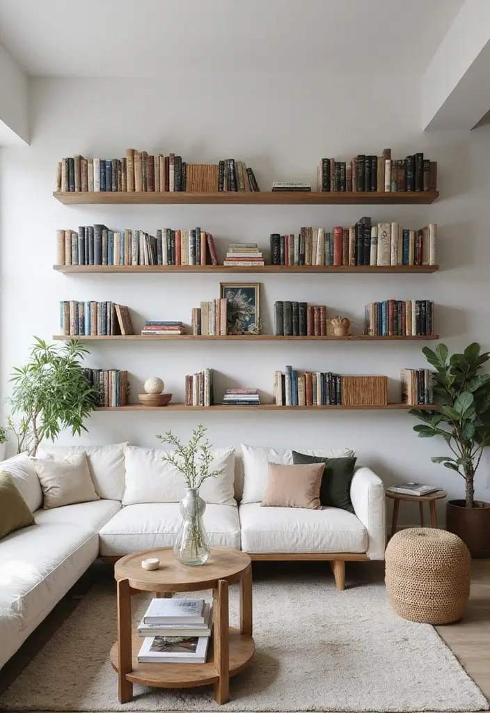 25 Room Storage Ideas That Instantly Make Life Easier 15 25 Room Storage Ideas That Instantly Make Life Easier - 3. Wall-Mounted Shelving