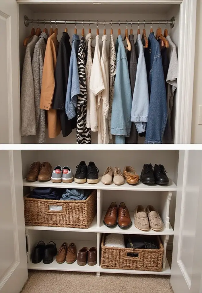 25 Room Storage Ideas That Instantly Make Life Easier 22 25 Room Storage Ideas That Instantly Make Life Easier - 4. Clever Closet Organizers