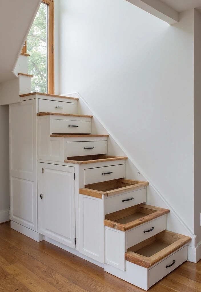 25 Room Storage Ideas That Instantly Make Life Easier 48 25 Room Storage Ideas That Instantly Make Life Easier - 8. Hidden Storage in Stairs
