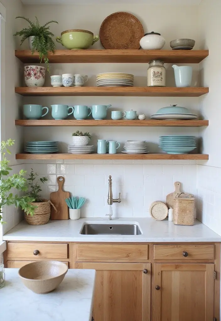 25 Sims 4 Kitchen Ideas to Inspire Real Life Designs - 25. Open Shelving with Style