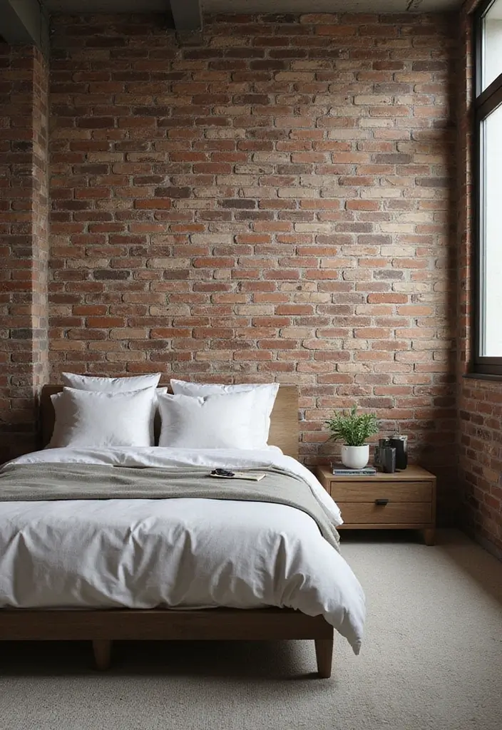 25 Small Bedroom Ideas for Men with a Sleek and Minimal Look 88 25 Small Bedroom Ideas for Men with a Sleek and Minimal Look - 14. Textured Walls
