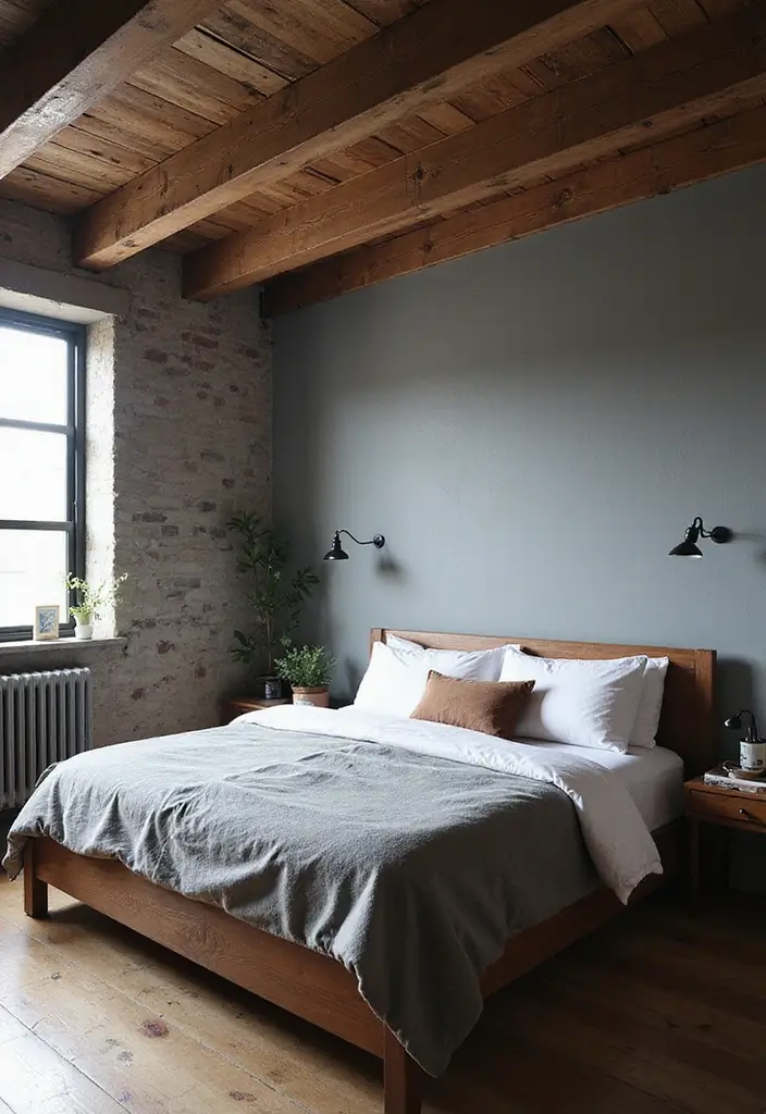 25 Small Bedroom Ideas for Men with a Sleek and Minimal Look 123 25 Small Bedroom Ideas for Men with a Sleek and Minimal Look - 19. Creative Ceiling Ideas