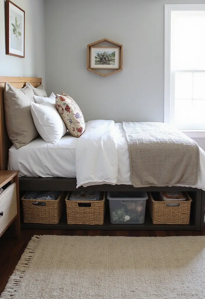 25 Small Bedroom Ideas for Men with a Sleek and Minimal Look 32 25 Small Bedroom Ideas for Men with a Sleek and Minimal Look - 6. Under-Bed Storage Solutions