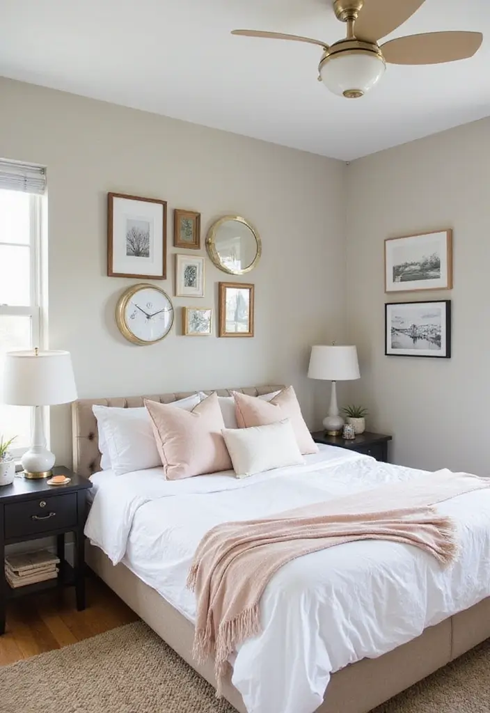 25 Small Guest Bedroom Ideas to Create a Cozy and Inviting Space 48 25 Small Guest Bedroom Ideas to Create a Cozy and Inviting Space - 10. Chic Wall Art