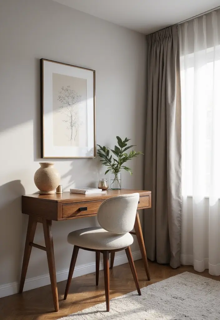 25 Small Guest Bedroom Ideas to Create a Cozy and Inviting Space 87 25 Small Guest Bedroom Ideas to Create a Cozy and Inviting Space - 17. Wall-mounted Desks