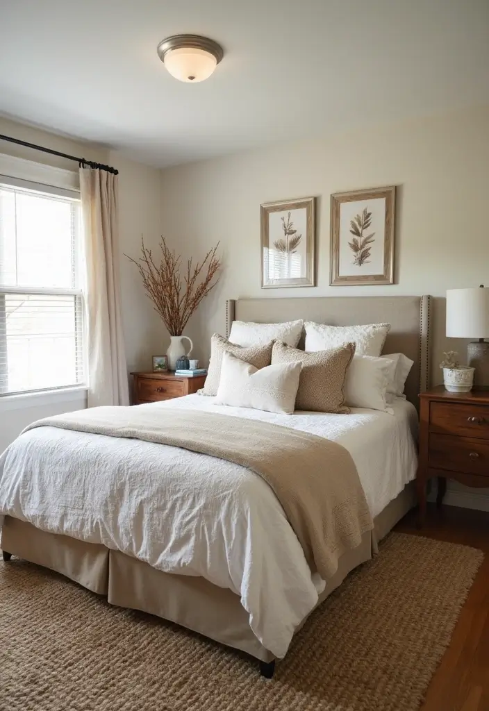 25 Small Guest Bedroom Ideas to Create a Cozy and Inviting Space 135 25 Small Guest Bedroom Ideas to Create a Cozy and Inviting Space - 25. Seasonal Decor Swaps