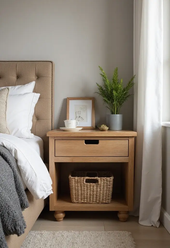 25 Small Guest Bedroom Ideas to Create a Cozy and Inviting Space 11 25 Small Guest Bedroom Ideas to Create a Cozy and Inviting Space - 3. Functional Nightstands