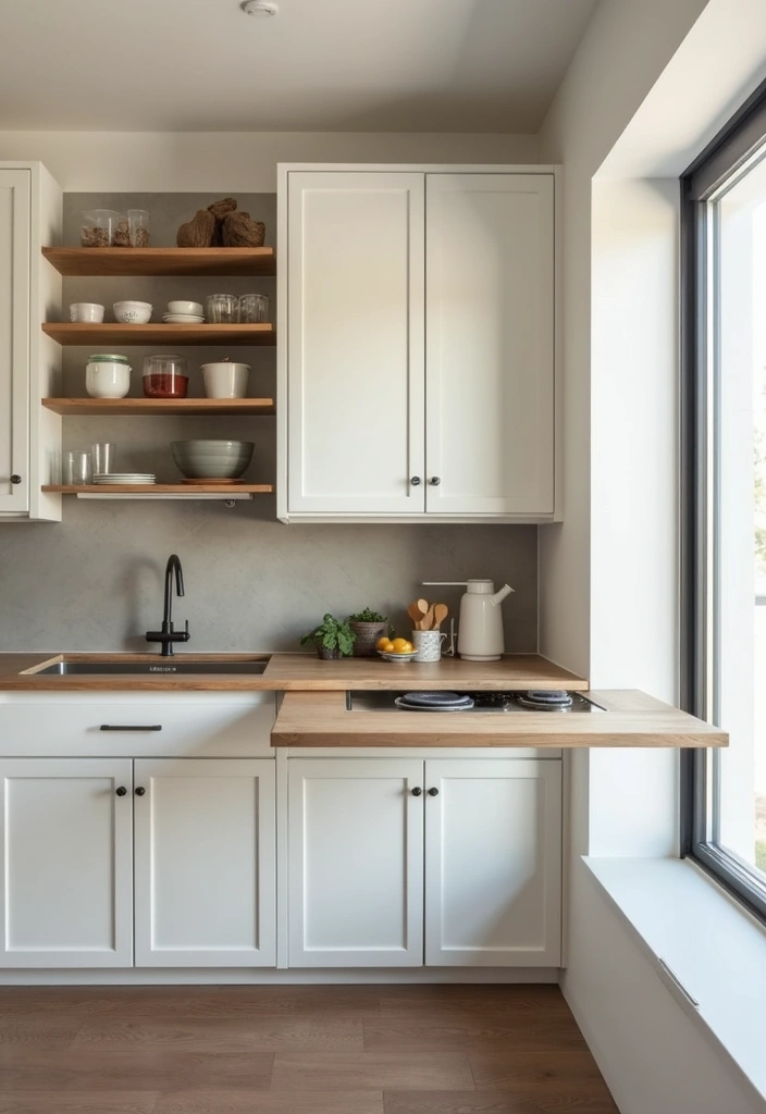 25 Small Kitchen Ideas That Make Tight Spaces Feel Bigger 118 25 Small Kitchen Ideas That Make Tight Spaces Feel Bigger - 18. Wall-mounted Desks