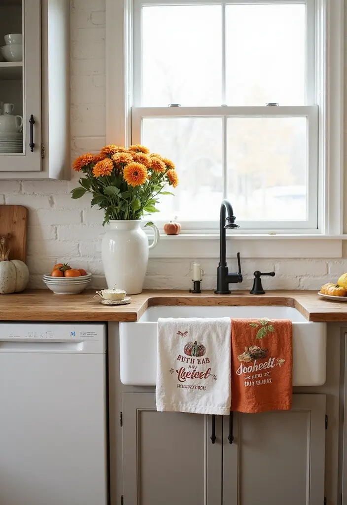 25 Small Kitchen Ideas That Make Tight Spaces Feel Bigger 142 25 Small Kitchen Ideas That Make Tight Spaces Feel Bigger - 22. Seasonal Decor