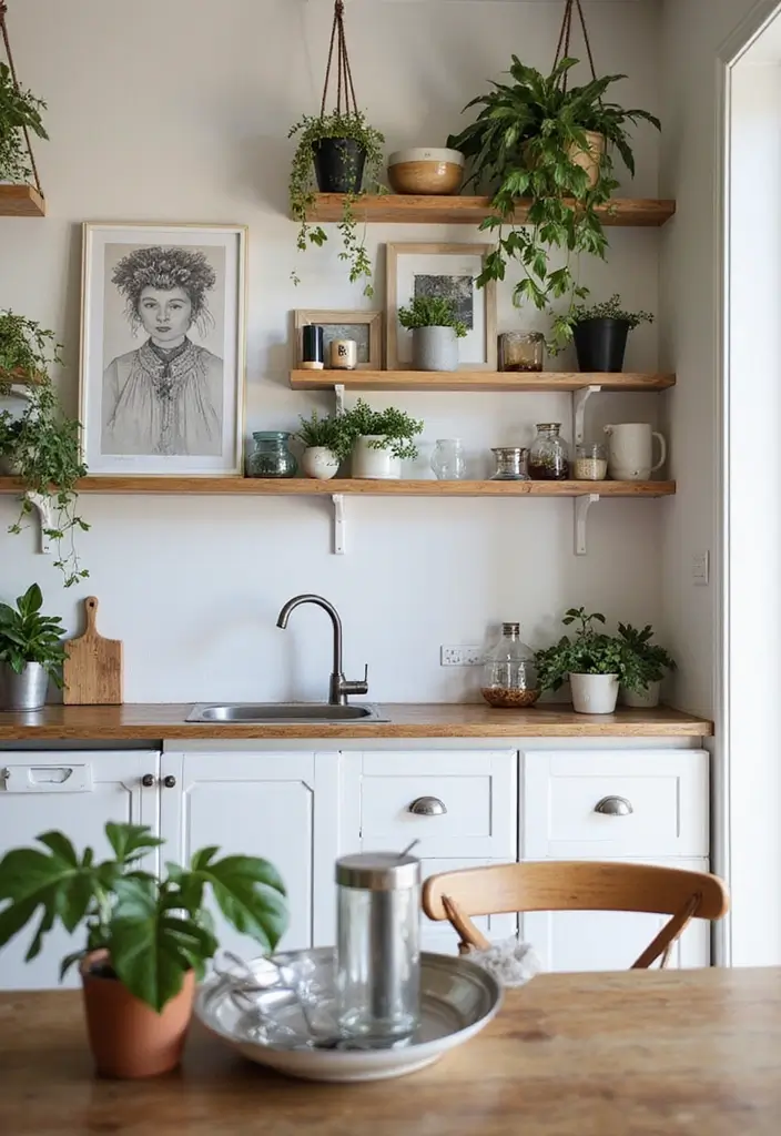 25 Small Kitchen Ideas That Make Tight Spaces Feel Bigger 161 25 Small Kitchen Ideas That Make Tight Spaces Feel Bigger - 25. Artistic Displays