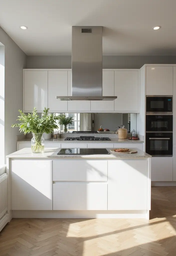 25 Small Kitchen Ideas That Make Tight Spaces Feel Bigger 48 25 Small Kitchen Ideas That Make Tight Spaces Feel Bigger - 8. Mirrored Backsplashes