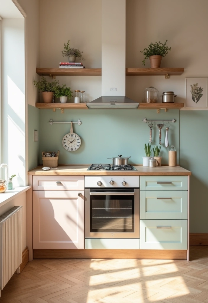 25 Small Modern Simple Kitchen Ideas for Everyday Living 15 25 Small Modern Simple Kitchen Ideas for Everyday Living - 3. Soft Color Palettes