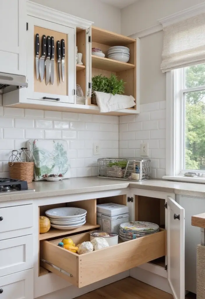 25 Small Modern Simple Kitchen Ideas for Everyday Living 29 25 Small Modern Simple Kitchen Ideas for Everyday Living - 5. Hidden Storage Solutions