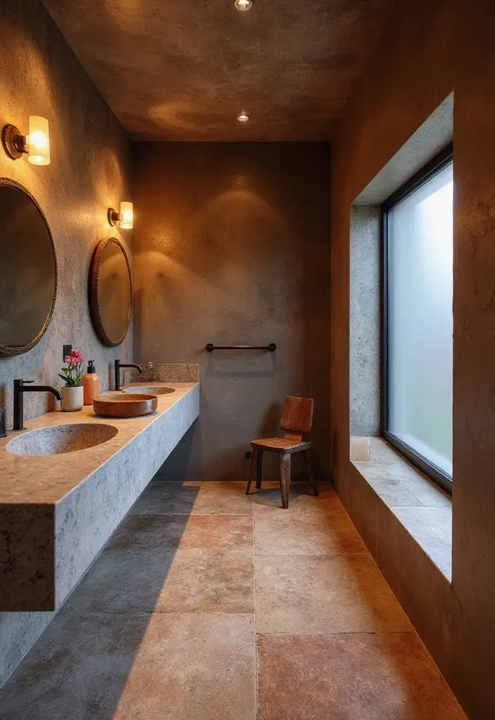 25 Stone Bathroom Ideas for a Spa Look That Feels Expensive 89 25 Stone Bathroom Ideas for a Spa Look That Feels Expensive - 15. Vibrant Soapstone Surfaces