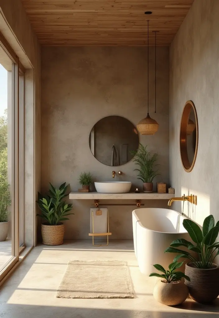 25 Stone Bathroom Ideas for a Spa Look That Feels Expensive 113 25 Stone Bathroom Ideas for a Spa Look That Feels Expensive - 19. Earthy Color Palettes