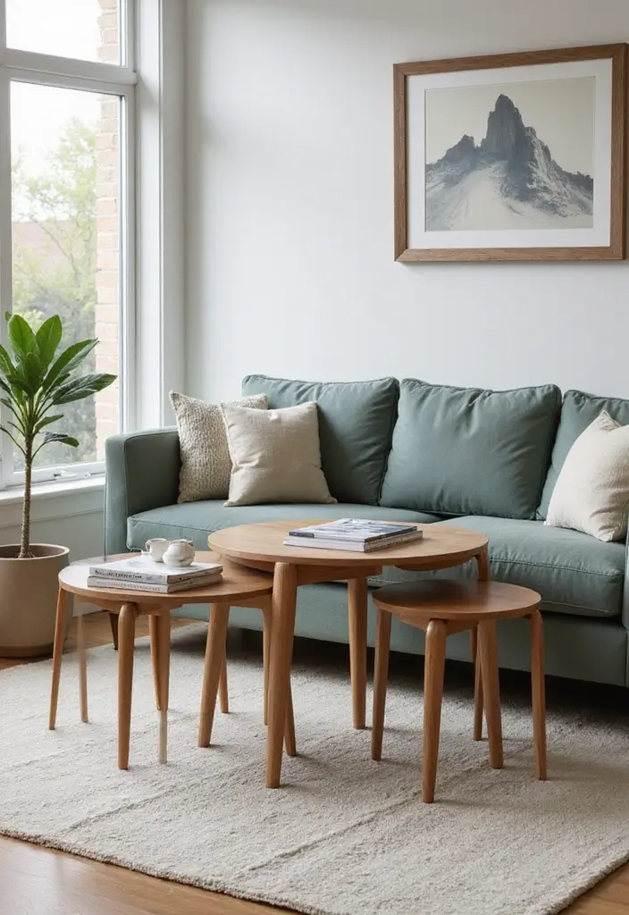 25 Tiny Home Storage Ideas to Maximize Every Inch of Space 120 25 Tiny Home Storage Ideas to Maximize Every Inch of Space - 22. Nesting Tables