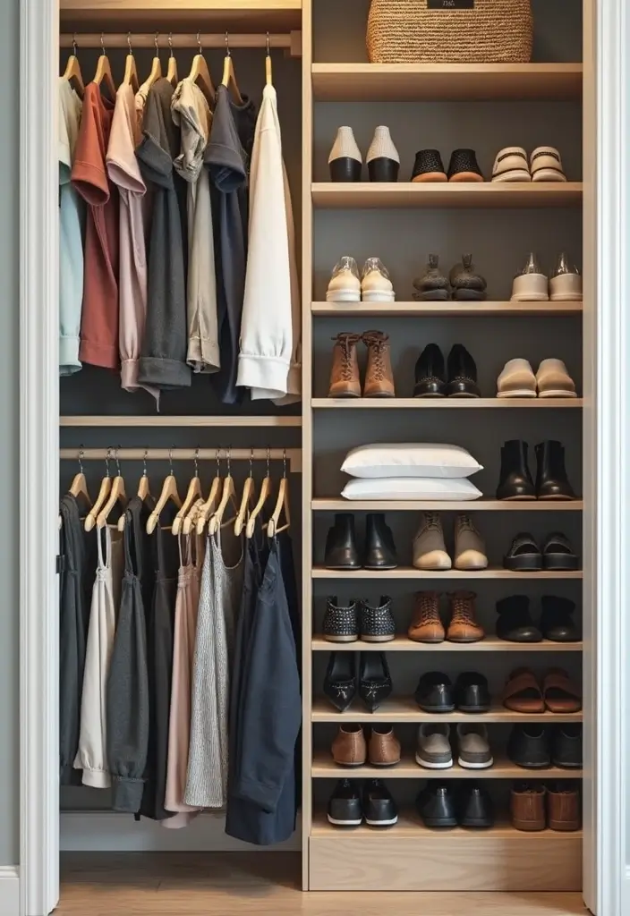 25 Tiny Home Storage Ideas to Maximize Every Inch of Space 28 25 Tiny Home Storage Ideas to Maximize Every Inch of Space - 6. Maximize Closet Space