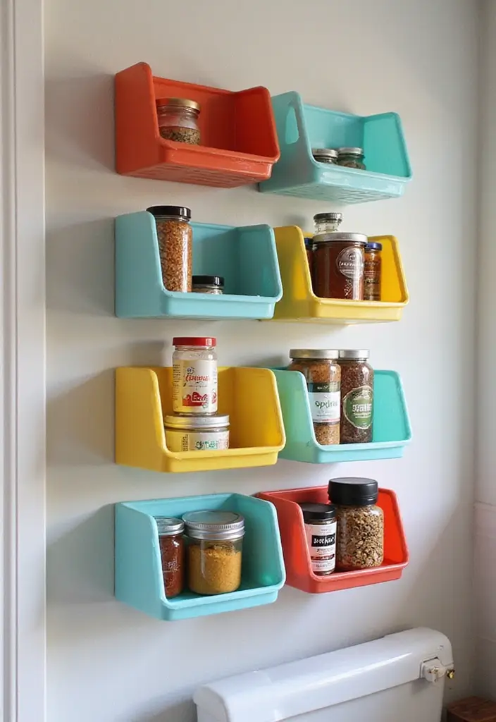 25 Tiny Home Storage Ideas to Maximize Every Inch of Space 38 25 Tiny Home Storage Ideas to Maximize Every Inch of Space - 8. Wall-mounted Storage Bins