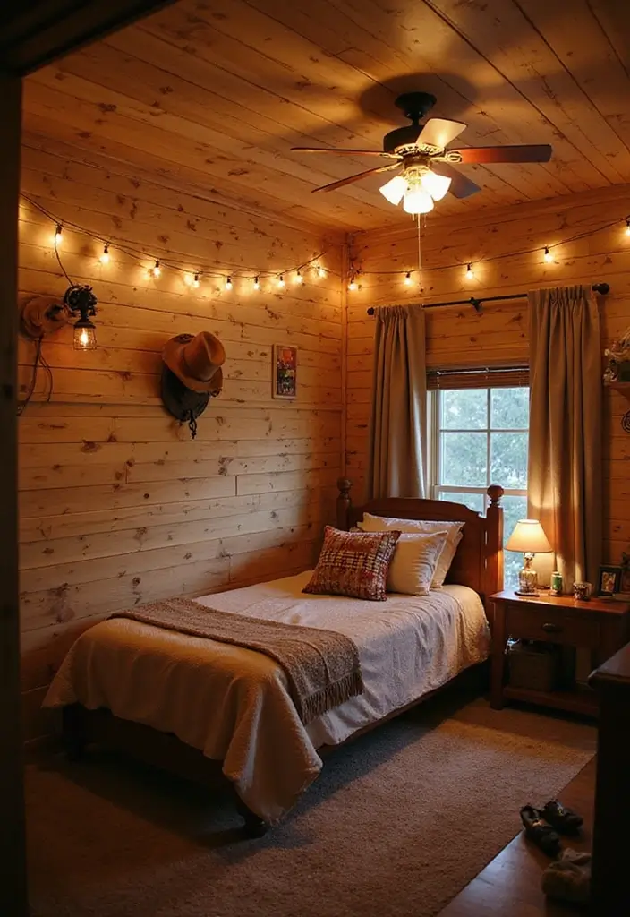 25 Western Bedroom Ideas with Rustic Cowboy Charm 58 25 Western Bedroom Ideas with Rustic Cowboy Charm - 10. Western Themed Lighting