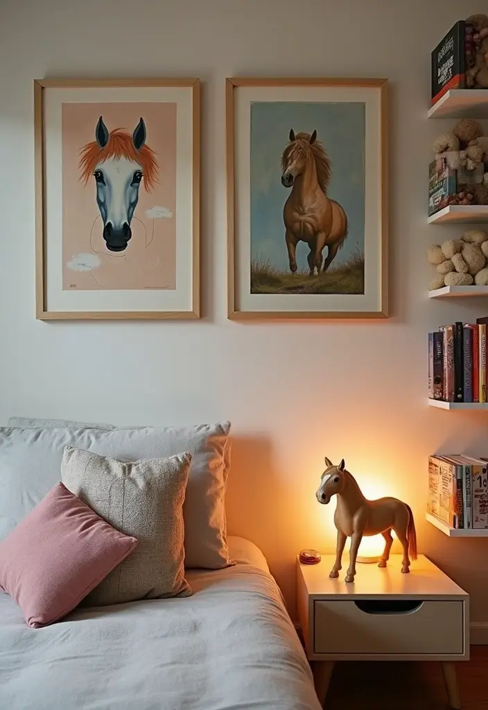 25 Western Bedroom Ideas with Rustic Cowboy Charm 103 25 Western Bedroom Ideas with Rustic Cowboy Charm - 17. Horse Themed Decor