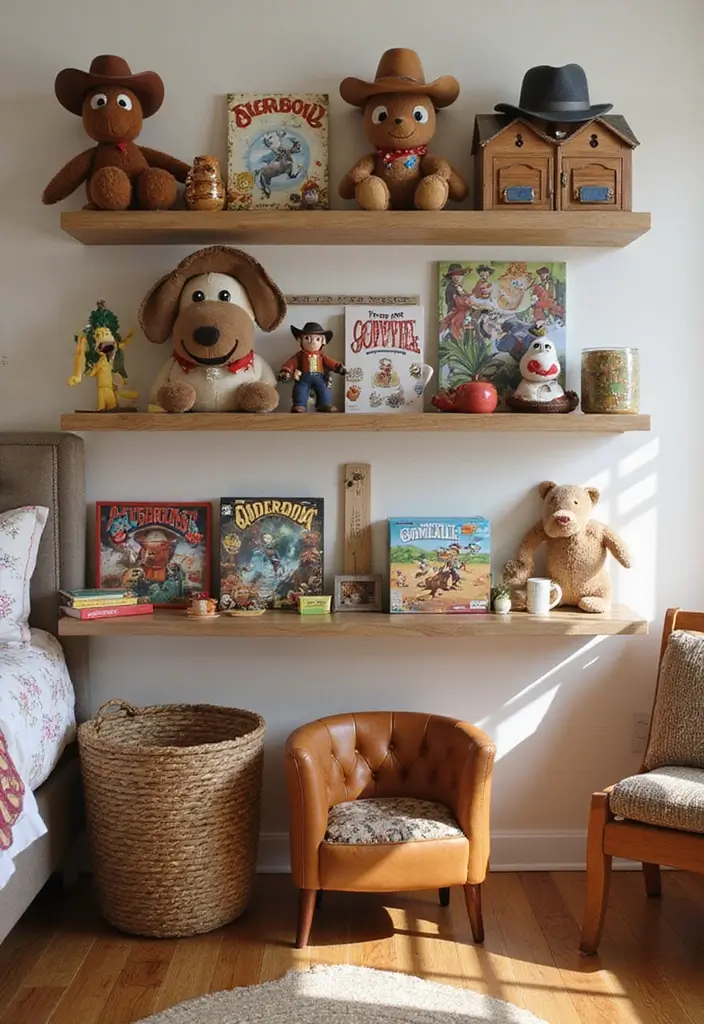 25 Western Bedroom Ideas with Rustic Cowboy Charm 129 25 Western Bedroom Ideas with Rustic Cowboy Charm - 21. Cowboy-themed Toys and Games