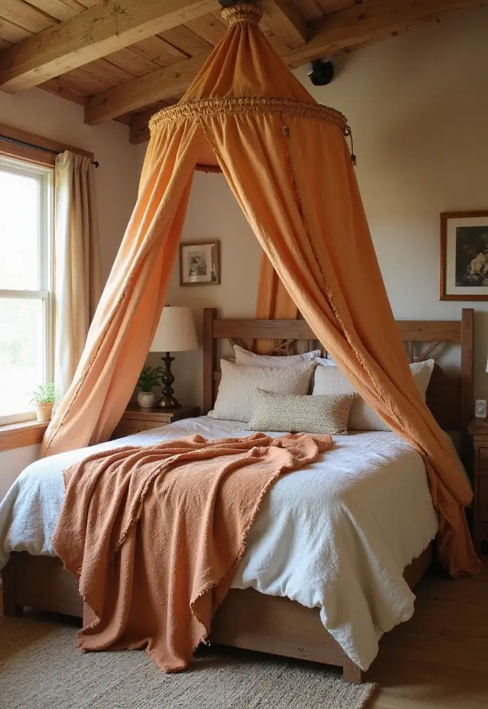 25 Western Bedroom Ideas with Rustic Cowboy Charm 151 25 Western Bedroom Ideas with Rustic Cowboy Charm - 25. Western Style Bed Canopy
