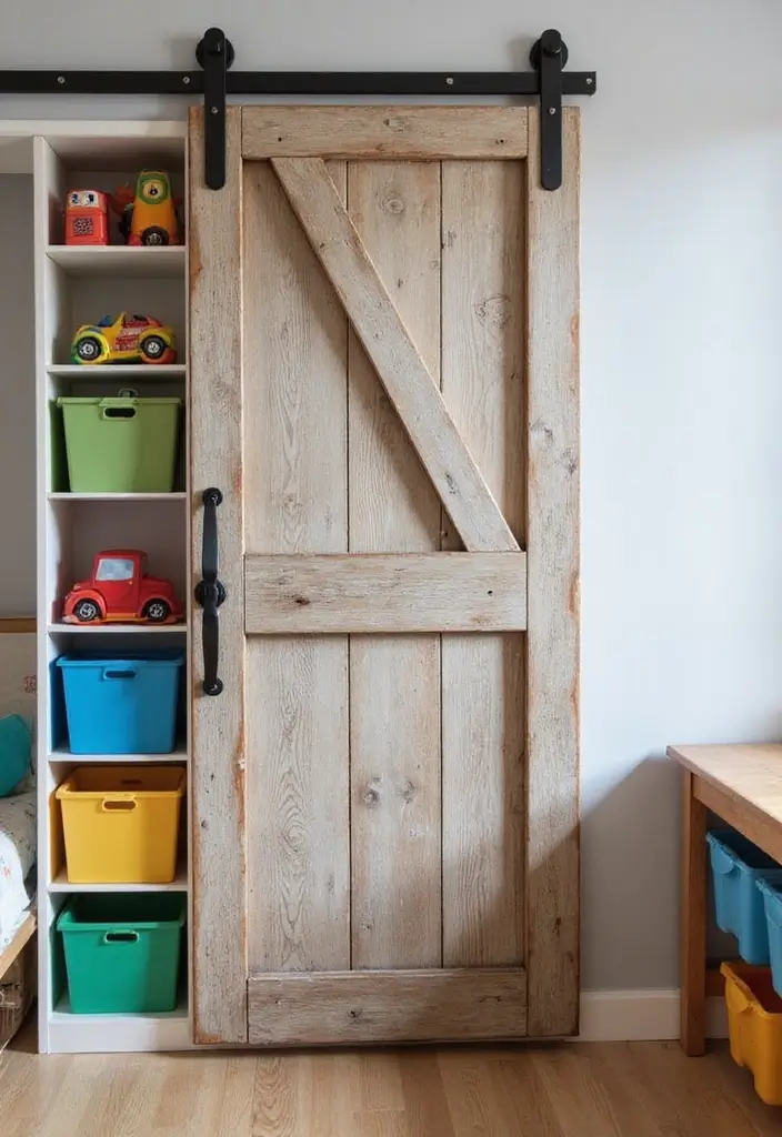 25 Western Bedroom Ideas with Rustic Cowboy Charm 36 25 Western Bedroom Ideas with Rustic Cowboy Charm - 6. Barn Door Closet