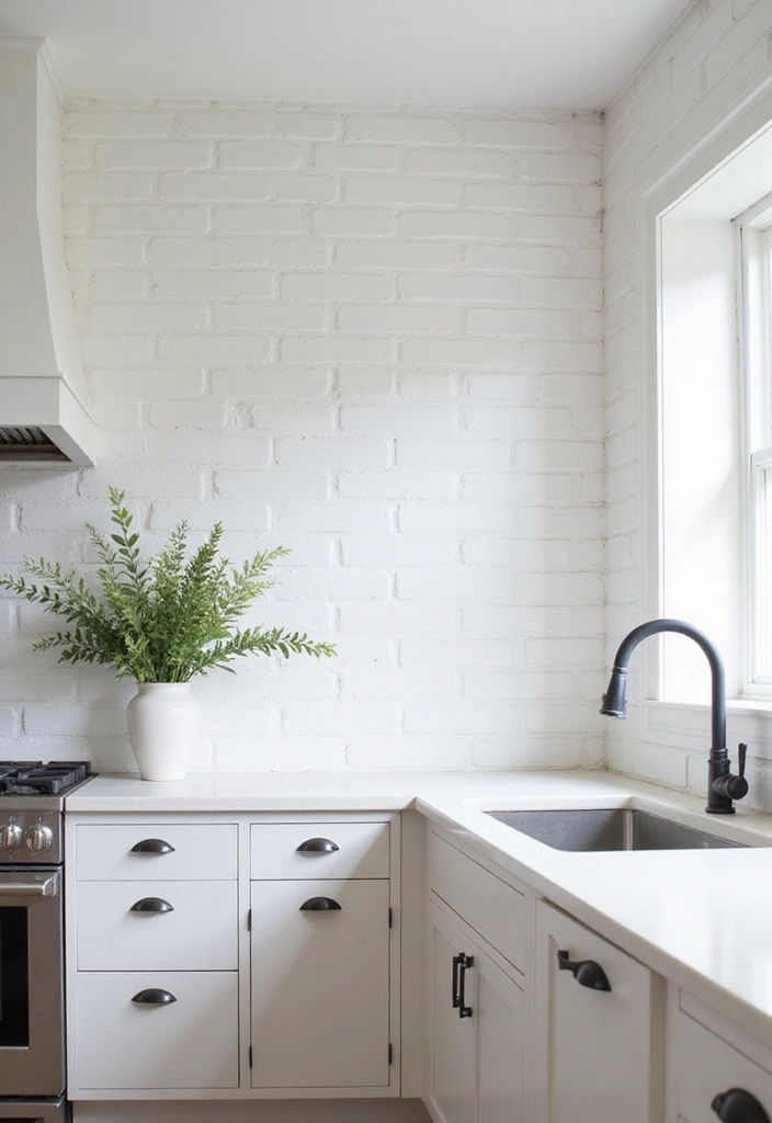 25 White Kitchen Ideas For a Clean and Elegant Space 36 25 White Kitchen Ideas For a Clean and Elegant Space - 6. Textured White Walls