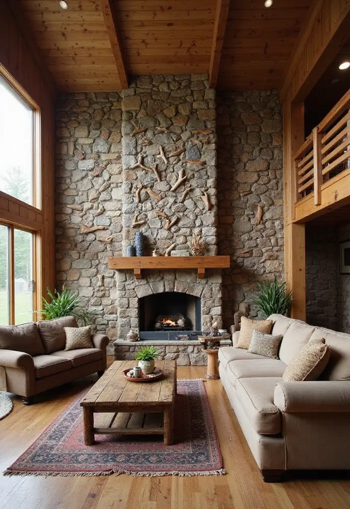 25 Wood Wall Ideas That Bring Natural Warmth Indoors 97 25 Wood Wall Ideas That Bring Natural Warmth Indoors - 15. Accent Wall of Driftwood Pieces