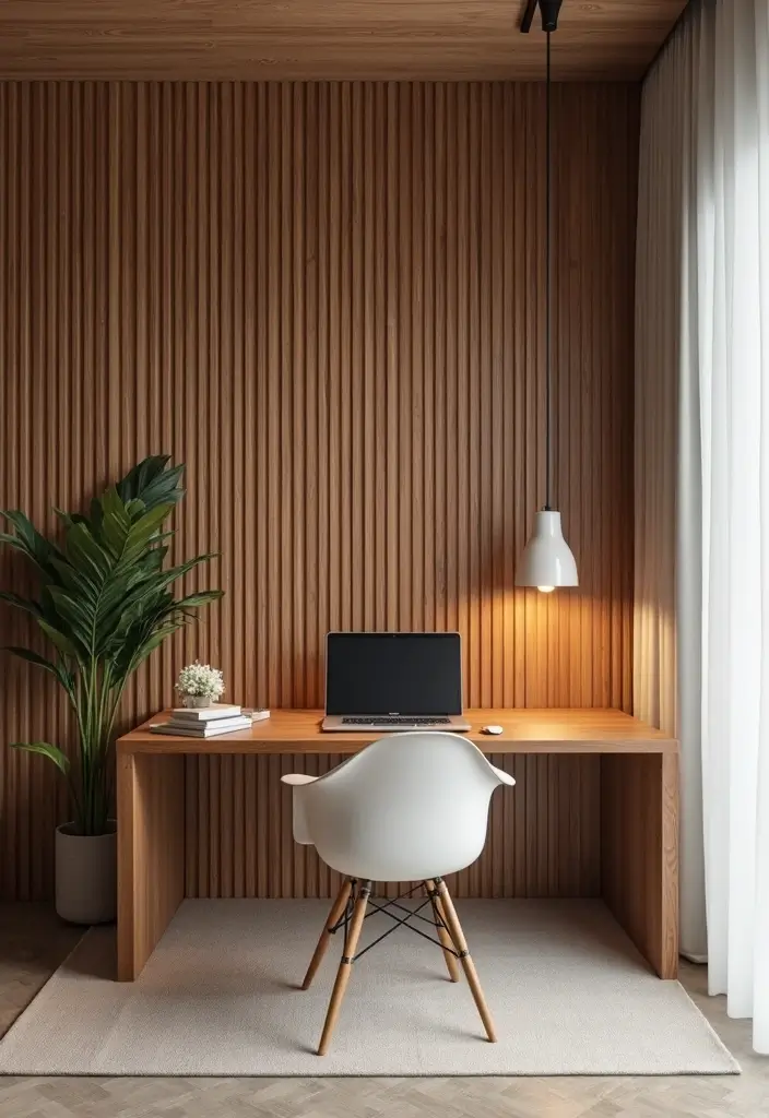 25 Wood Wall Ideas That Bring Natural Warmth Indoors 22 25 Wood Wall Ideas That Bring Natural Warmth Indoors - 4. Vertical Wood Slats for Modern Vibes