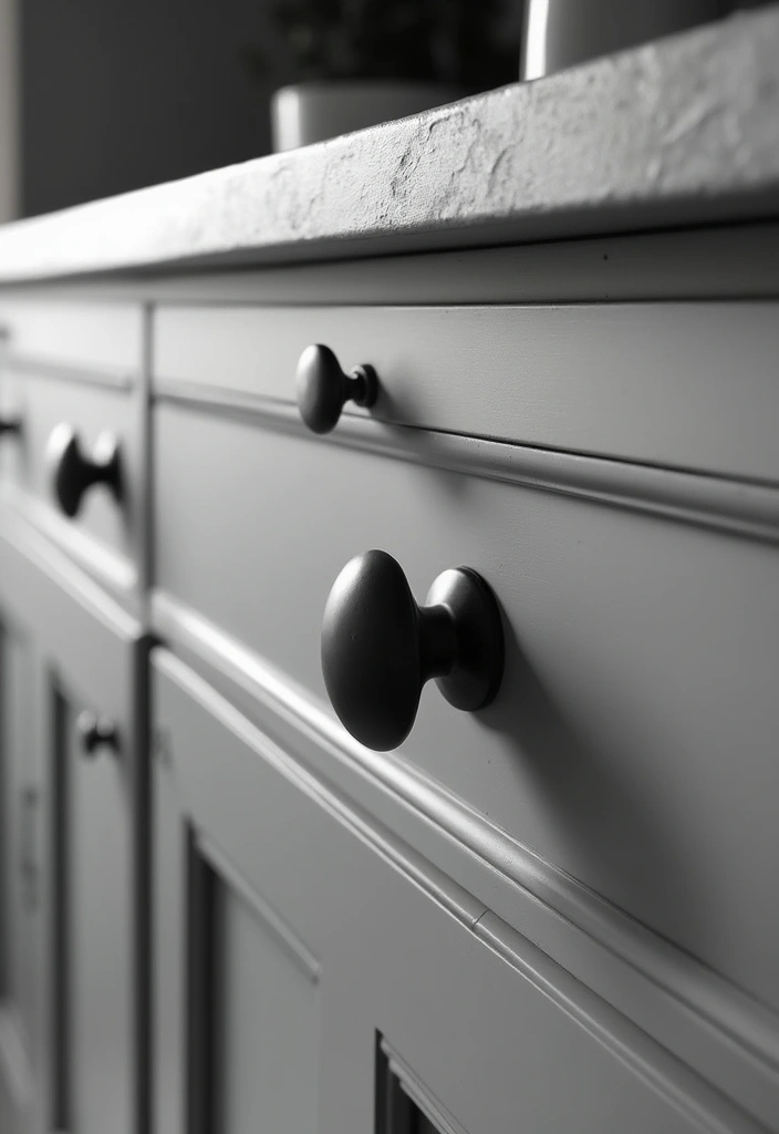 26 Black and White Kitchen Ideas That Never Go Out of Style 60 26 Black and White Kitchen Ideas That Never Go Out of Style - 10. Unique Knobs and Handles