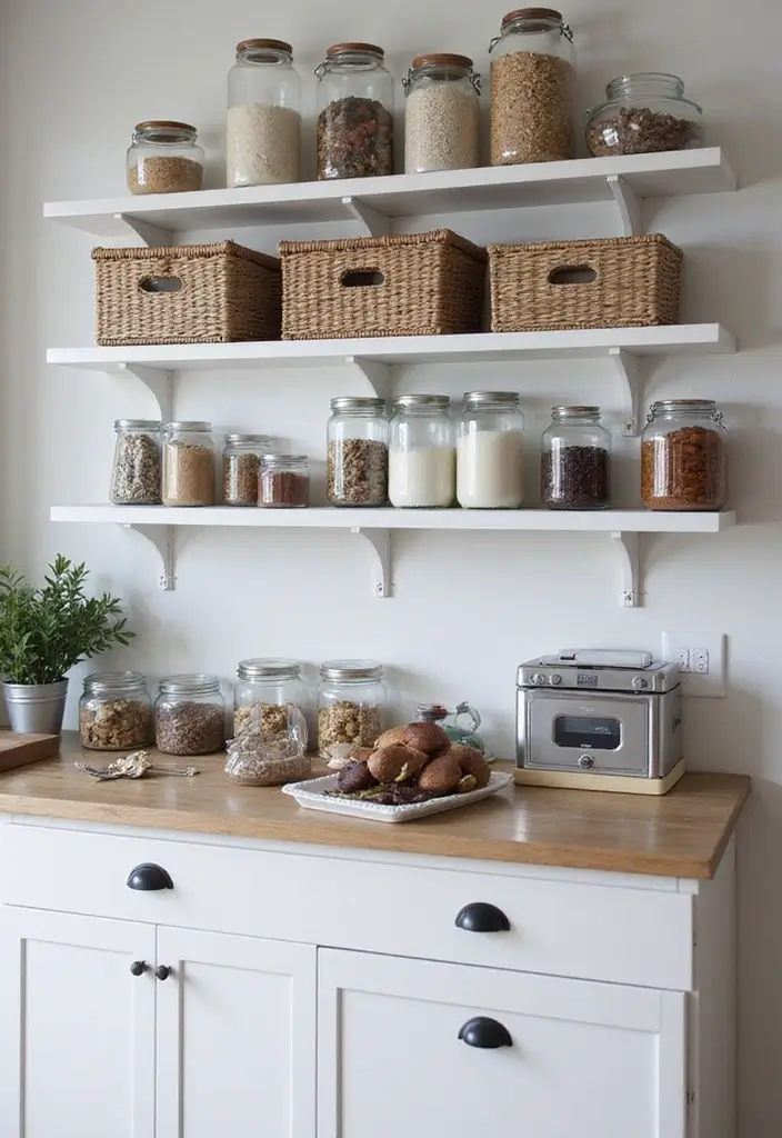 26 Black and White Kitchen Ideas That Never Go Out of Style 116 26 Black and White Kitchen Ideas That Never Go Out of Style - 18. Stylish Storage Solutions