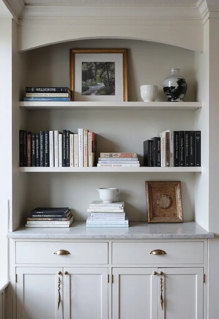 26 Black and White Kitchen Ideas That Never Go Out of Style 123 26 Black and White Kitchen Ideas That Never Go Out of Style - 19. Black and White Cookbooks