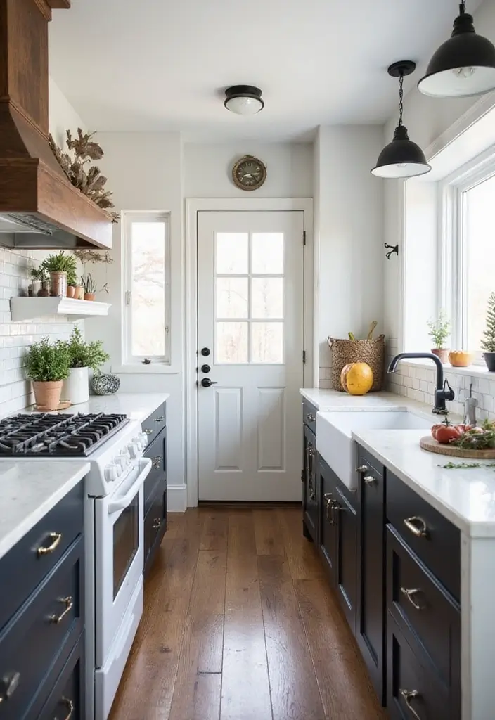 26 Black and White Kitchen Ideas That Never Go Out of Style 170 26 Black and White Kitchen Ideas That Never Go Out of Style - 26. Seasonal Decor Touches