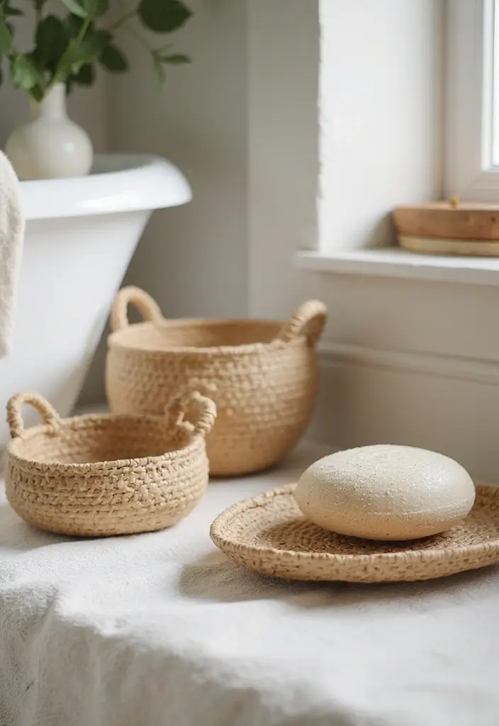 26 Boho Bathroom Ideas That Bring Effortless Charm and Warmth 118 26 Boho Bathroom Ideas That Bring Effortless Charm and Warmth - 18. Elegant Bath Accessories