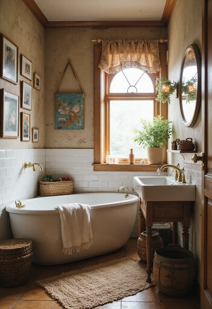 26 Boho Bathroom Ideas That Bring Effortless Charm and Warmth 139 26 Boho Bathroom Ideas That Bring Effortless Charm and Warmth - 21. Personal Touches
