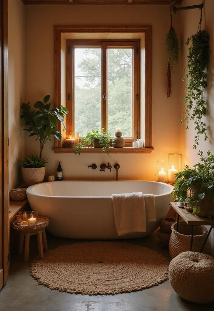 26 Boho Bathroom Ideas That Bring Effortless Charm and Warmth 146 26 Boho Bathroom Ideas That Bring Effortless Charm and Warmth - 22. Fresh Scent