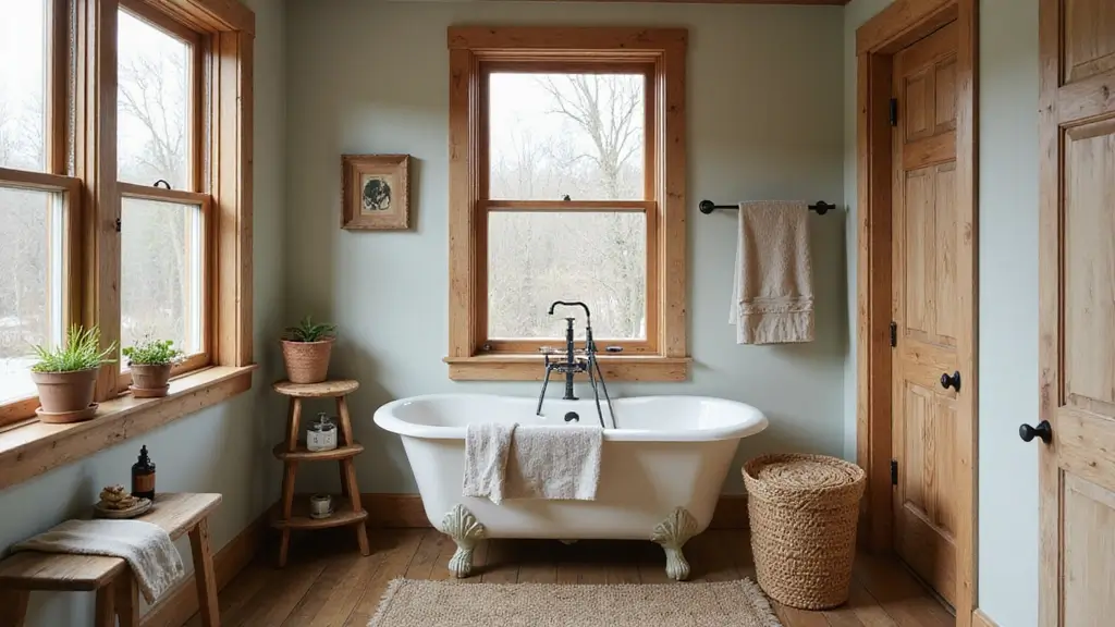 26 Farmhouse Bathroom Ideas With Warm Rustic Touches