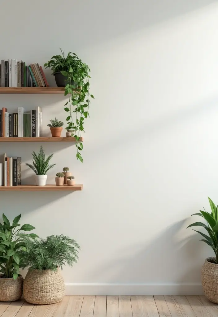 26 Half Wall Ideas To Add Character And Depth To Any Room 1 26 Half Wall Ideas To Add Character And Depth To Any Room - 1. Floating Shelves for Display
