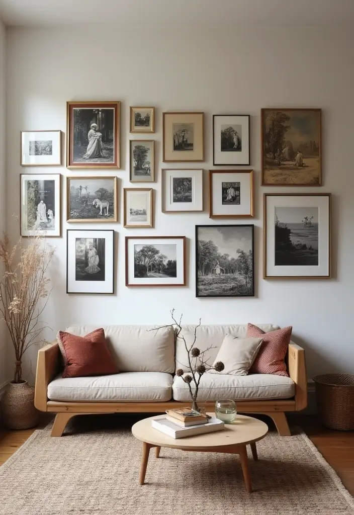 26 Half Wall Ideas To Add Character And Depth To Any Room 78 26 Half Wall Ideas To Add Character And Depth To Any Room - 12. Half Wall with a Gallery Display