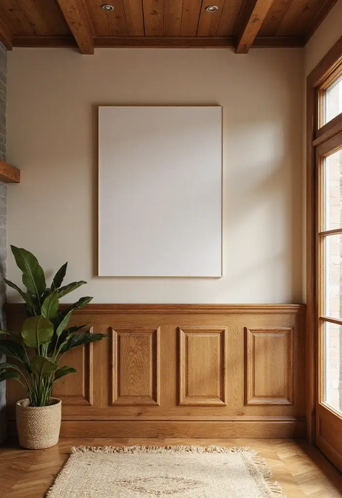 26 Half Wall Ideas To Add Character And Depth To Any Room 92 26 Half Wall Ideas To Add Character And Depth To Any Room - 14. Half Wall with Wood Paneling
