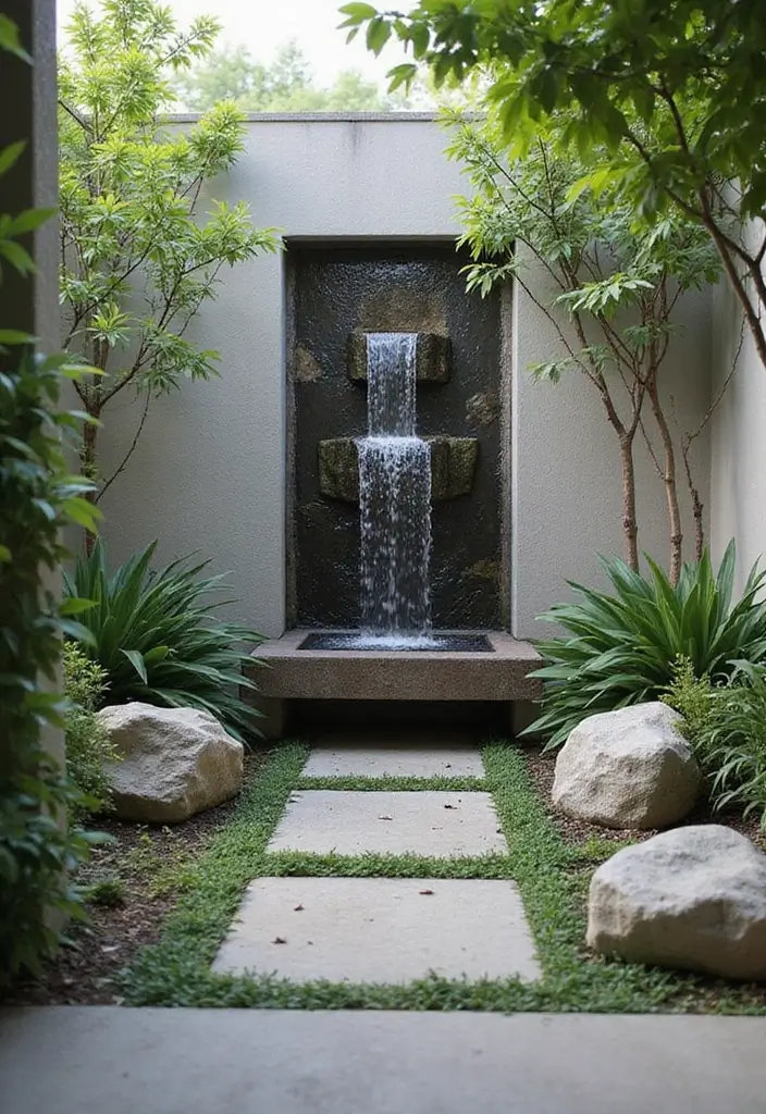 26 Half Wall Ideas To Add Character And Depth To Any Room 127 26 Half Wall Ideas To Add Character And Depth To Any Room - 19. Half Wall with a Water Feature