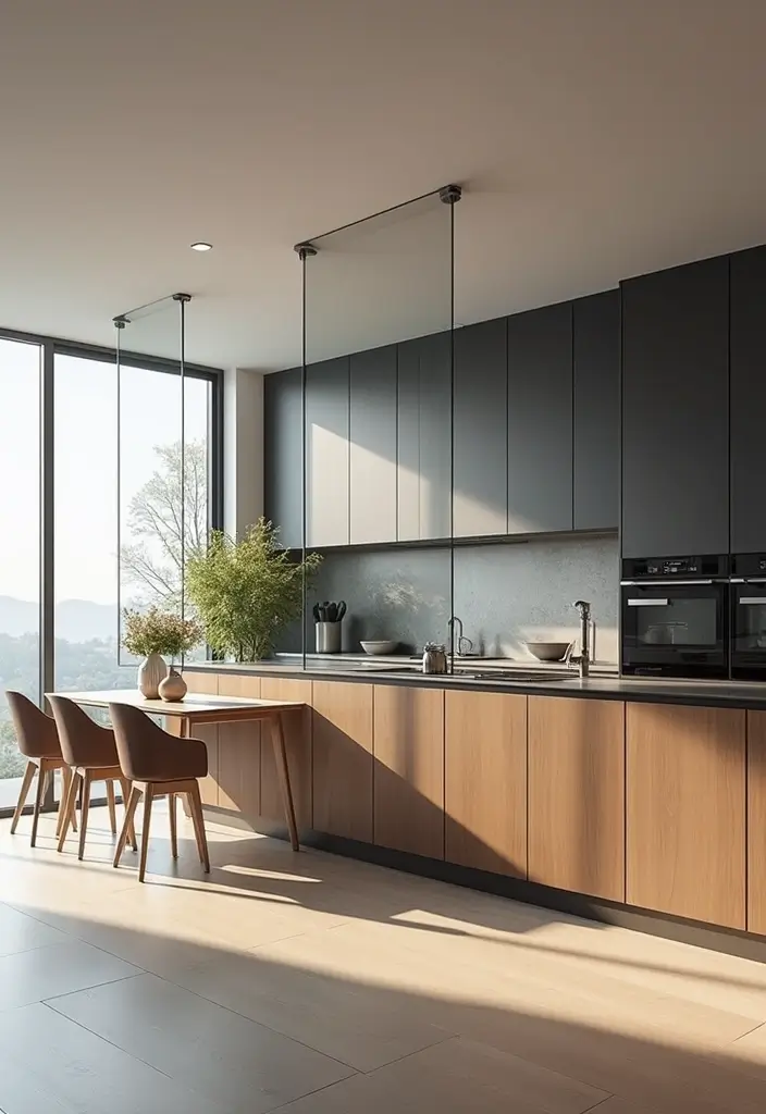 26 Half Wall Ideas To Add Character And Depth To Any Room 22 26 Half Wall Ideas To Add Character And Depth To Any Room - 4. Half Wall with Glass Panels
