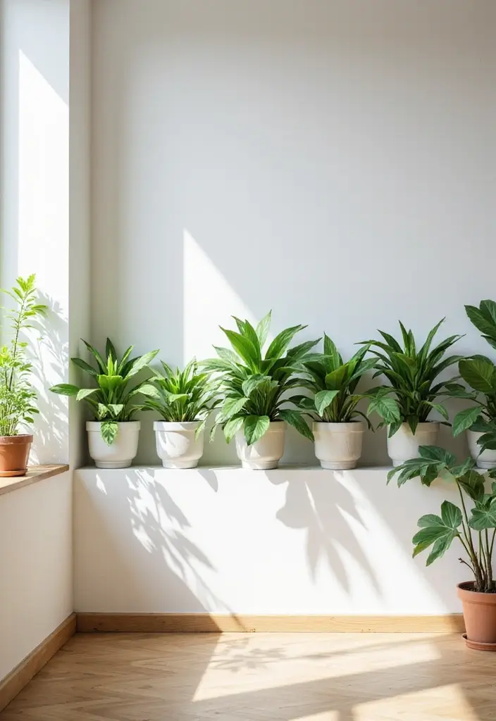 26 Half Wall Ideas To Add Character And Depth To Any Room 43 26 Half Wall Ideas To Add Character And Depth To Any Room - 7. Half Wall with Plants
