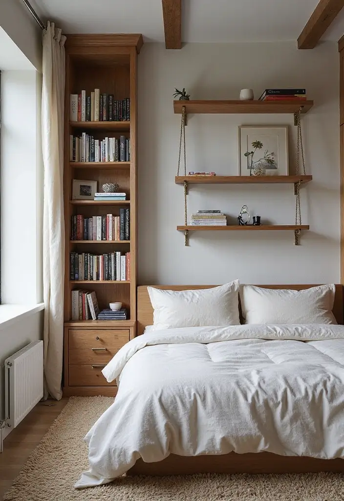 26 Loft Bedroom Ideas That Feel Modern and Relaxed 90 26 Loft Bedroom Ideas That Feel Modern and Relaxed - 14. Utilize Vertical Space