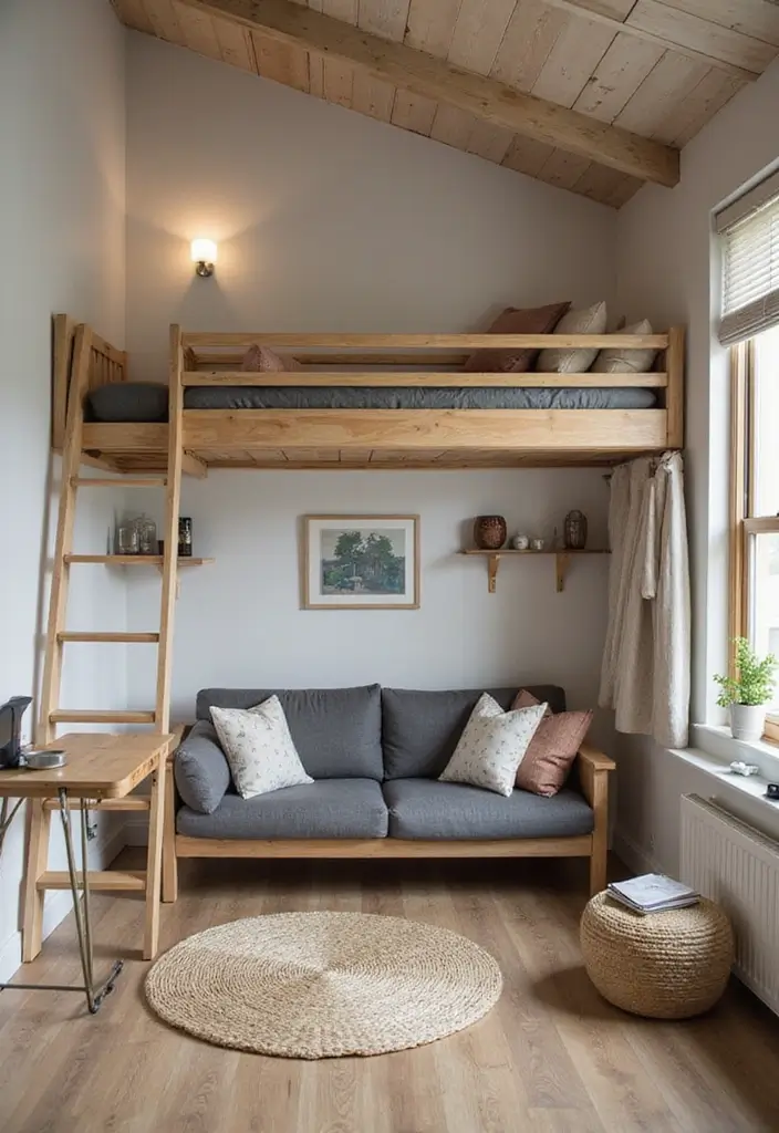 26 Loft Bedroom Ideas That Feel Modern and Relaxed 104 26 Loft Bedroom Ideas That Feel Modern and Relaxed - 16. Use Multi-Functional Furniture