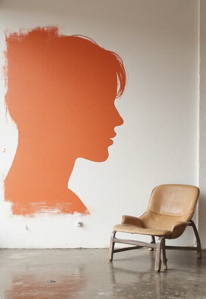 26 Painting On Wall Ideas To Add Personality And Color 95 26 Painting On Wall Ideas To Add Personality And Color - 15. Negative Space Art