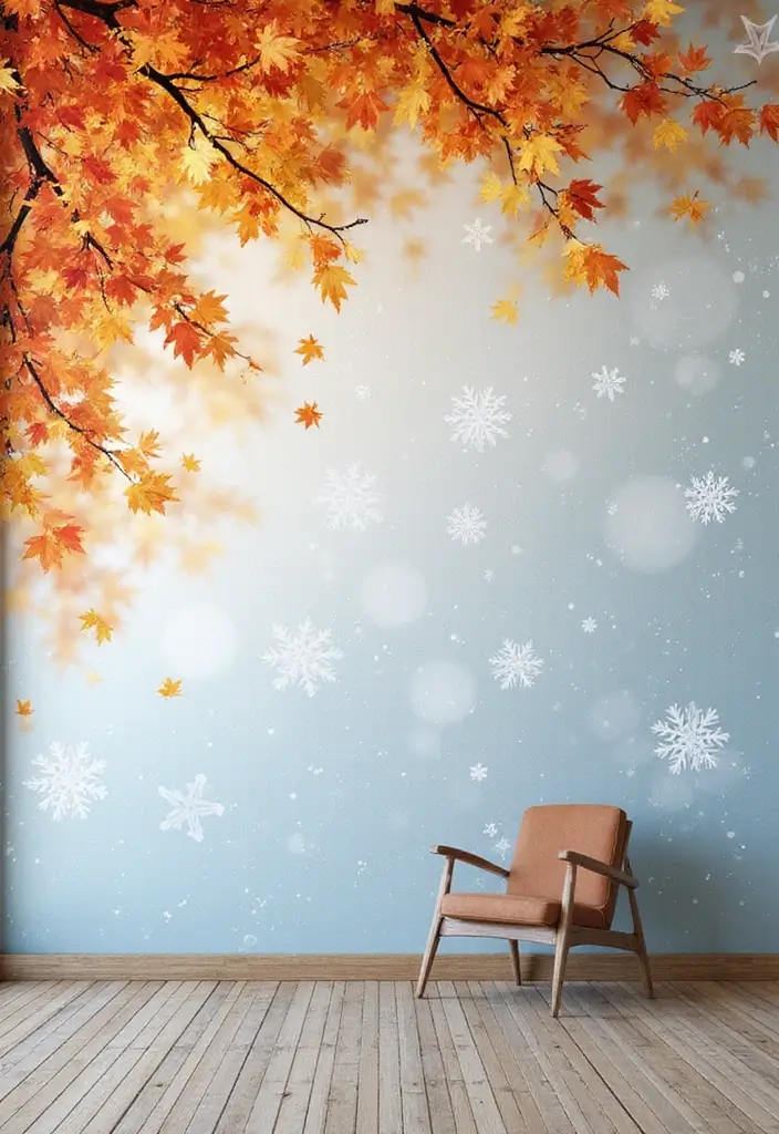 26 Painting On Wall Ideas To Add Personality And Color 151 26 Painting On Wall Ideas To Add Personality And Color - 23. Seasonal Changes