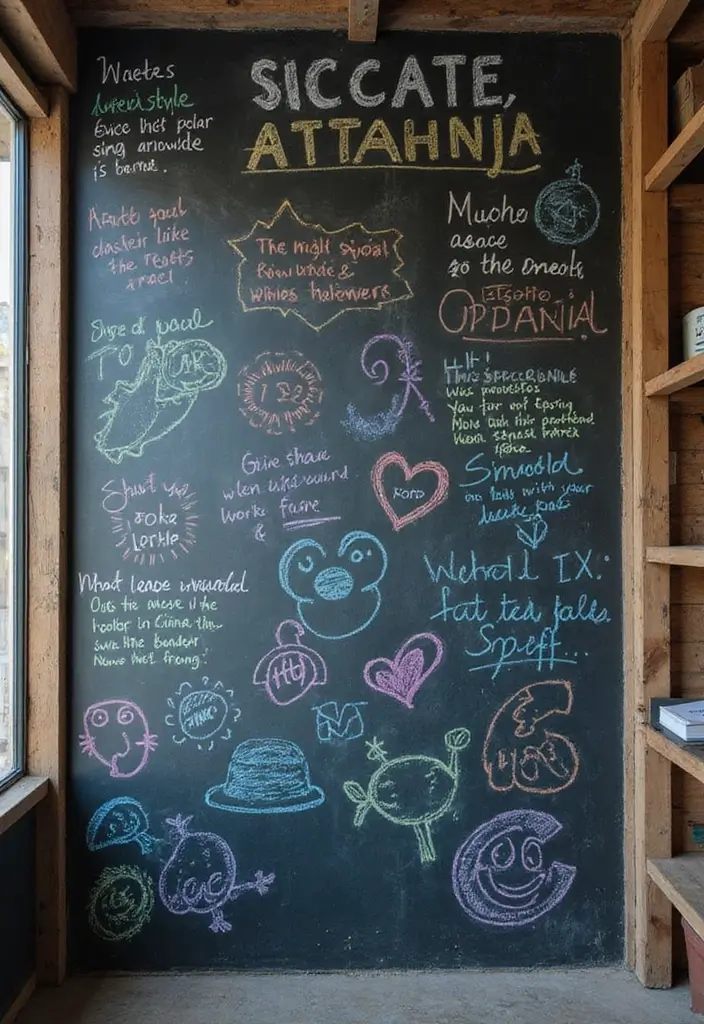 26 Painting On Wall Ideas To Add Personality And Color 34 26 Painting On Wall Ideas To Add Personality And Color - 6. Chalkboard Walls
