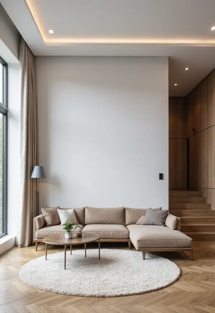 26 Pony Wall Ideas to Divide Spaces in Style 1 26 Pony Wall Ideas to Divide Spaces in Style - 1. Floating Pony Wall